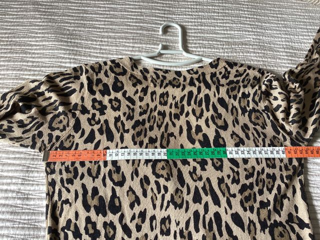 Chaqueta Zara punto leopardo