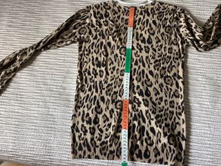 Chaqueta Zara punto leopardo 
