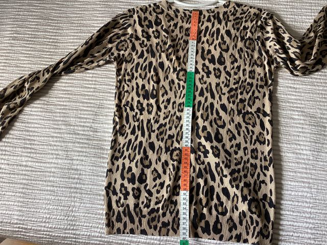 Chaqueta Zara punto leopardo
