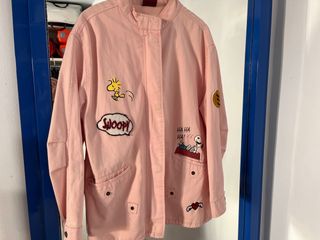 Cazadora vaquera Snoopy rosa, 1,64cm talla 13/14