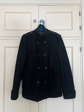 Abrigo Zara Man Negro Talla L