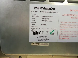 Microondas+ horno convección 