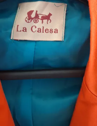 Americana La Calesa Talla XL Naranja