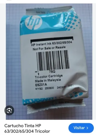 Cartucho Tinta HP 304 Tricolor Original