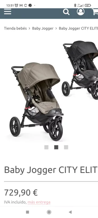 Silla de paseo Baby Jogger CITY ELITE