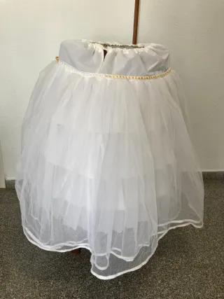 Cancán fallera blanco 8-11 años !