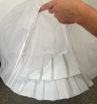 Cancán fallera blanco 8-11 años !