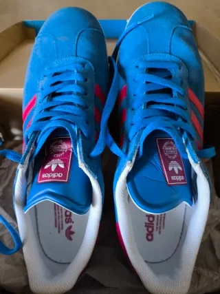 Adidas Gazelle blu/rosse