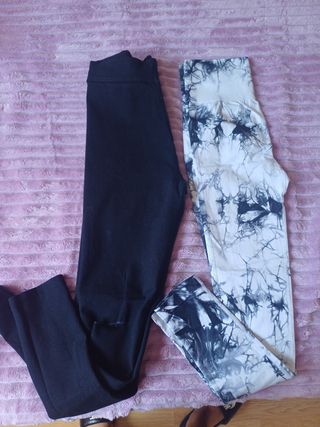 Pantalones de malla blancos y negros