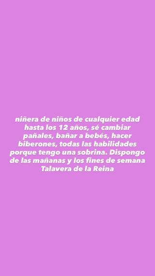 NIÑERA TALAVERA DE LA REINA