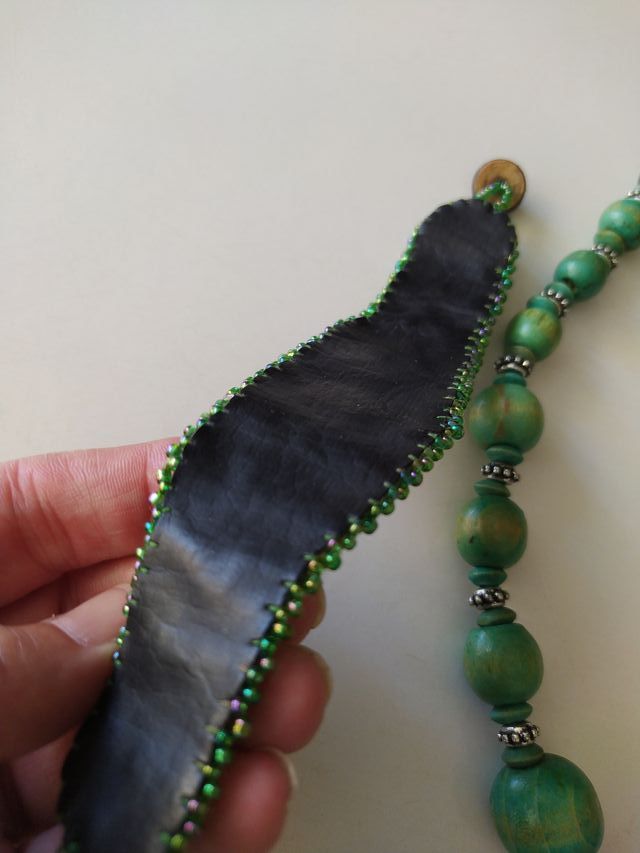 Pulsera y Collar en tonos Verde