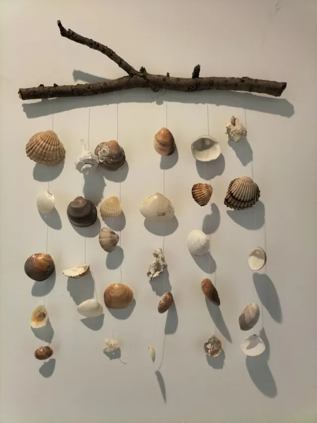 Atrapasueños colgante de conchas marinas