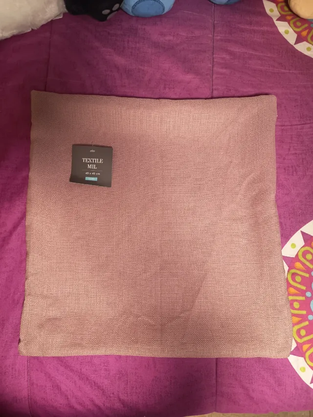 Funda de cojín rosa 45x45 cm
