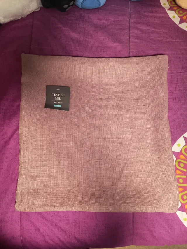 Funda de cojín rosa 45x45 cm