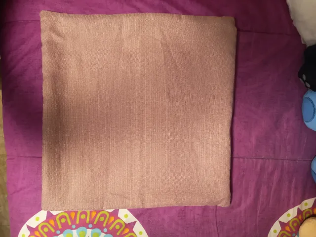 Funda de cojín rosa 45x45 cm
