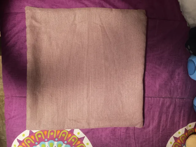 Funda de cojín rosa 45x45 cm