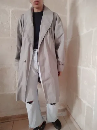 Trench vintage grigio