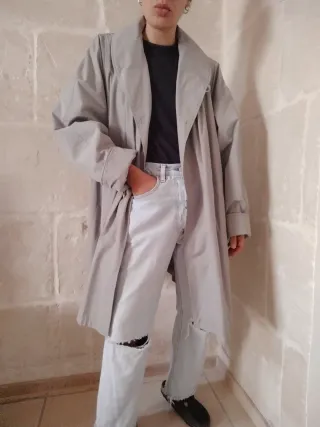 Trench vintage grigio