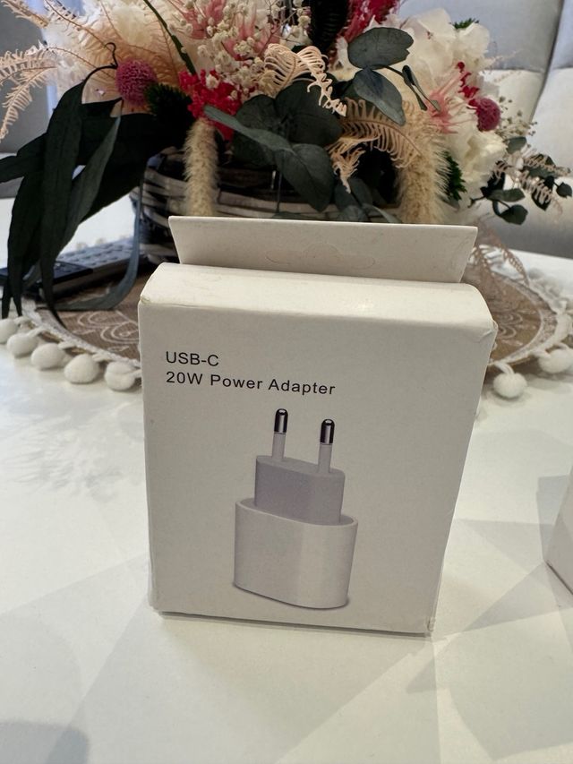 Cargador USB-C 20W y Cable USB-C Apple