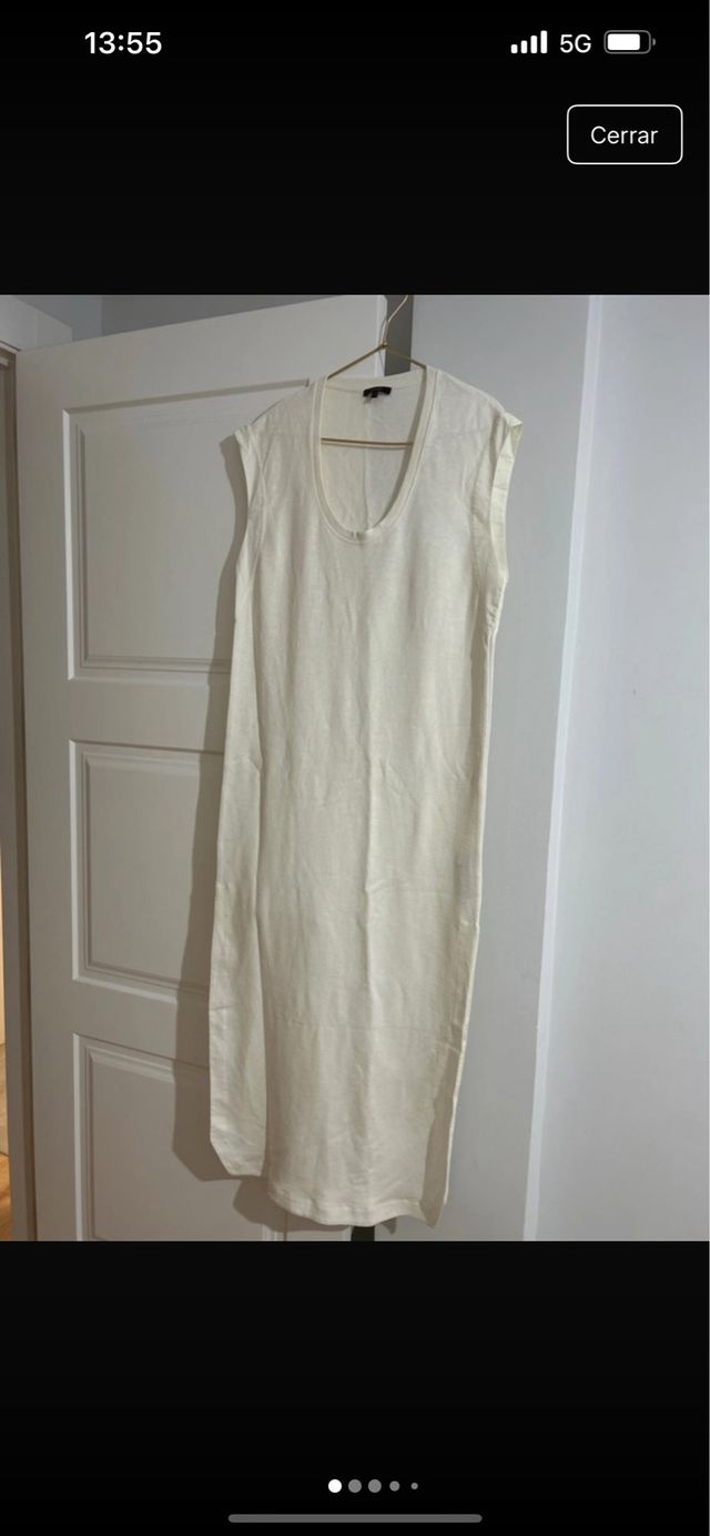 Vestido túnica Massimo Dutti Beige