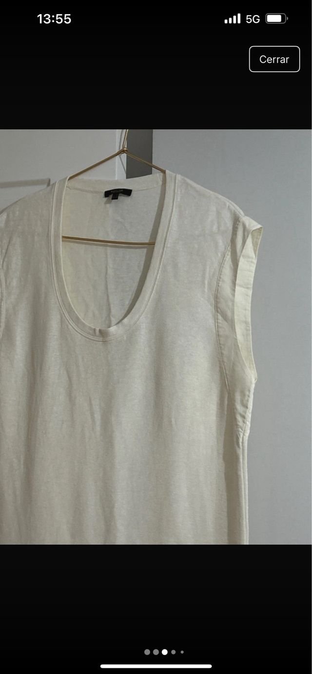 Vestido túnica Massimo Dutti Beige