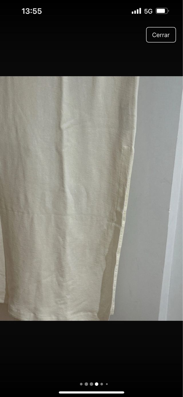 Vestido túnica Massimo Dutti Beige