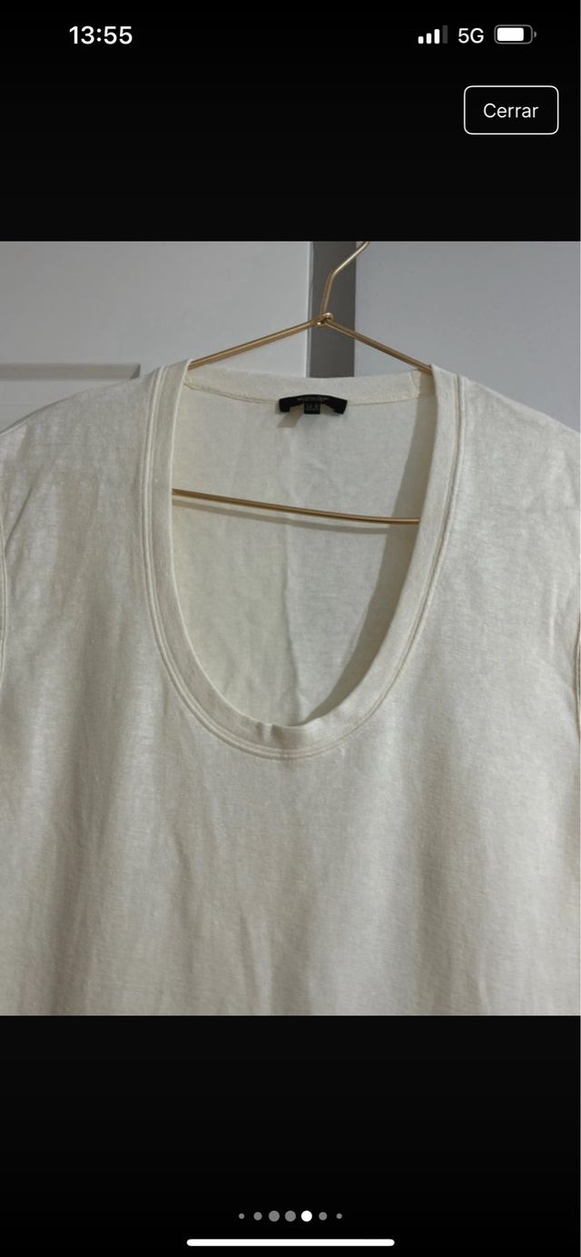 Vestido túnica Massimo Dutti Beige