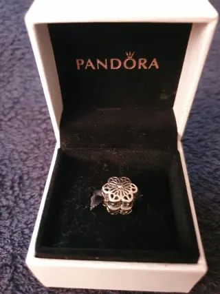 Charm Pandora Flor Daisy Margarita Plata