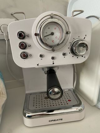 Cafetera Retro Blanca