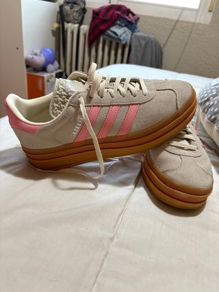 Adidas Gazelle Bold Beige/Rosa
