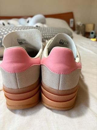 Adidas Gazelle Bold Beige/Rosa