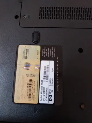Ordenador HP Negro/Plateado no se encende 