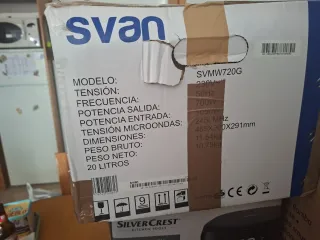 Microondas Svan SVMV720G 20L Mecánico