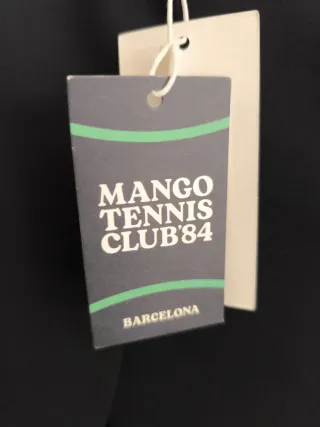 Chaqueta americana azul Mango