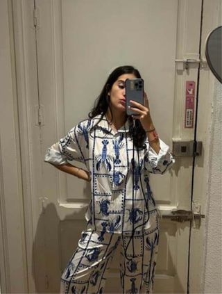 Conjunto estampado de mujer