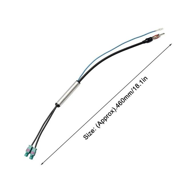 Adaptador Antena Radio Dual Fakra RF Amplif