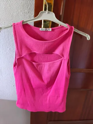 Camiseta Stradivarius Rosa