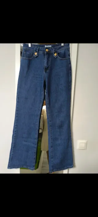 Pantalón vaquero Miss Bon azul