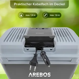 Arebos Nevera Termoeléctrica 20L 12/24/230v