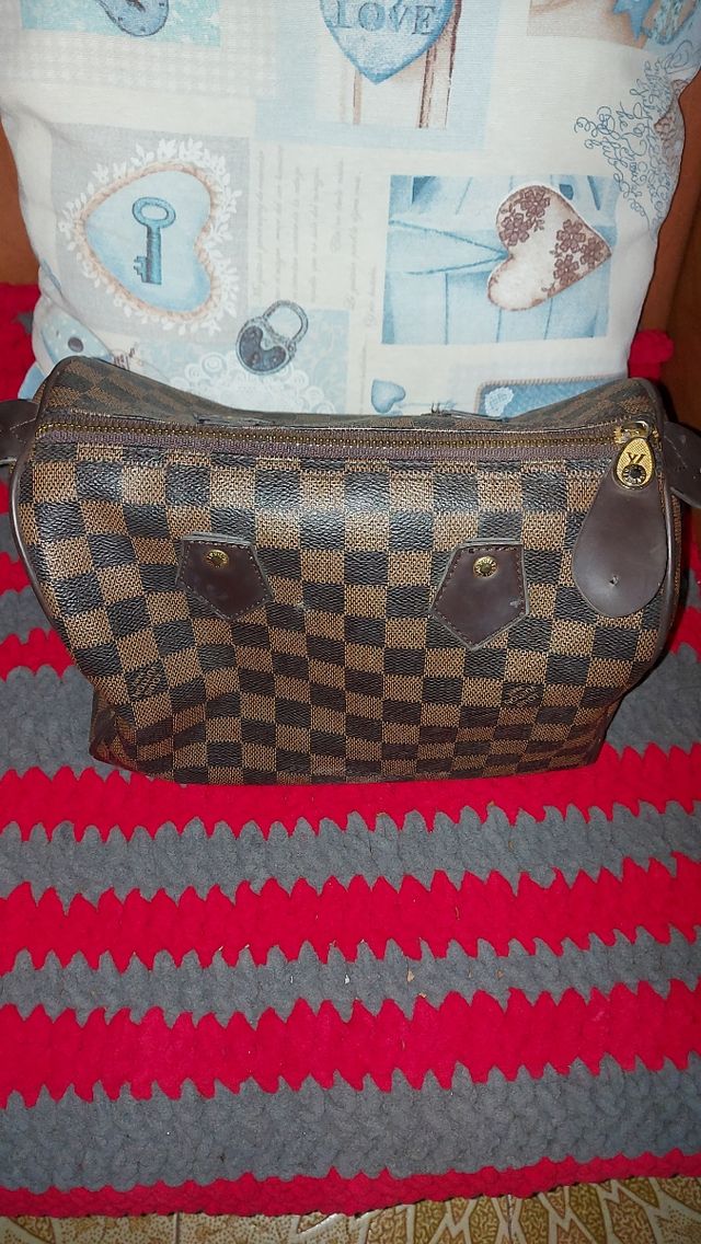 Borsa Louis Vuitton Marrone Damier
