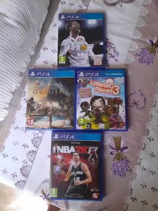 FIFA 18 NBA 2k17, AC origins y Little Big Planet 3