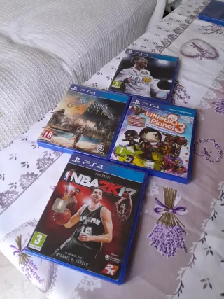FIFA 18 NBA 2k17, AC origins y Little Big Planet 3