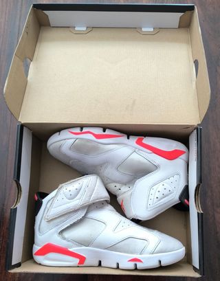 Nike Air Jordan Deportivas Blancas Naranja
