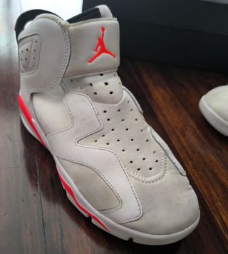 Nike Air Jordan Deportivas Blancas Naranja