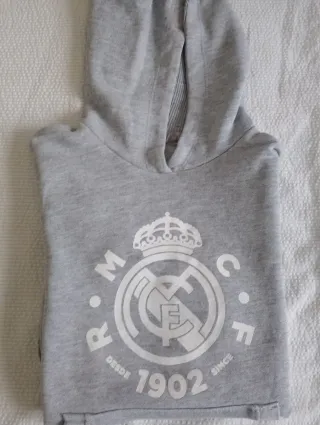Sudadera Real Madrid Gris Talla 8