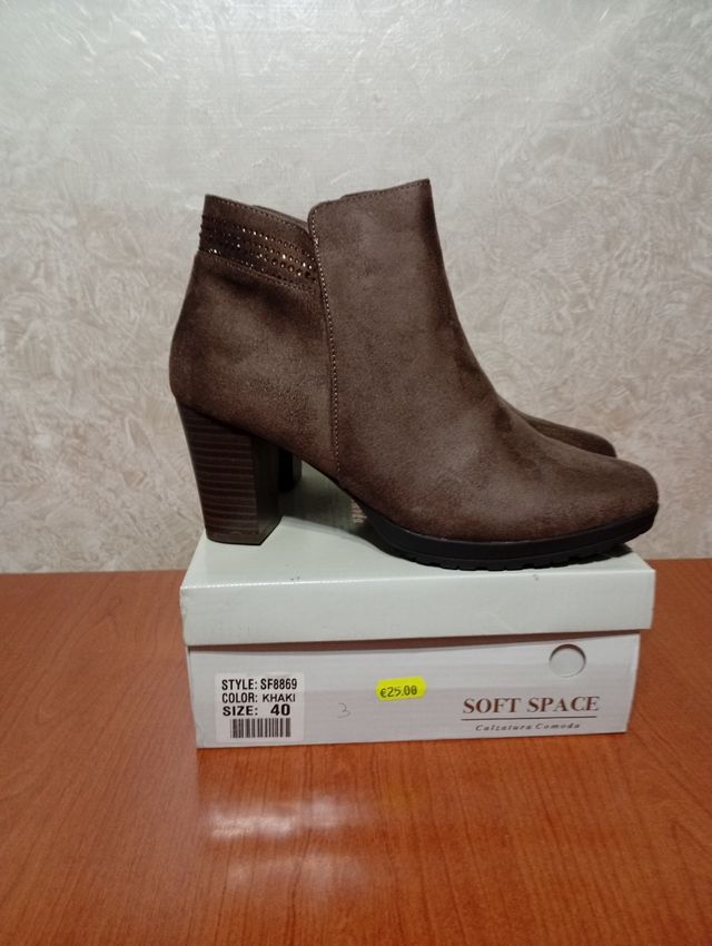 Stivaletti marrone donna tacco 40 nuovi