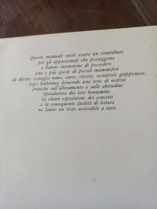 Piccoli mammiferi domestici