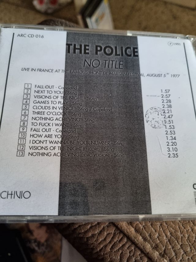 CD The Police No Title mont marzal 1977
