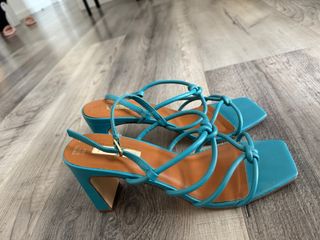 Sandalias Primark Talla 38 Azul Turquesa