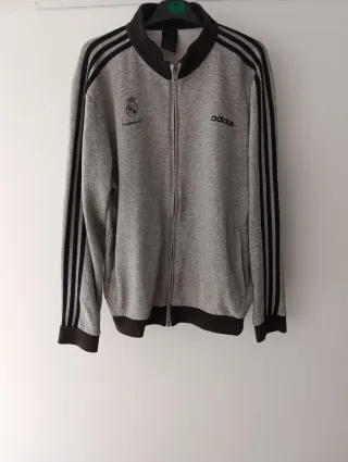 Sudadera Real Madrid Adidas Gris Talla L